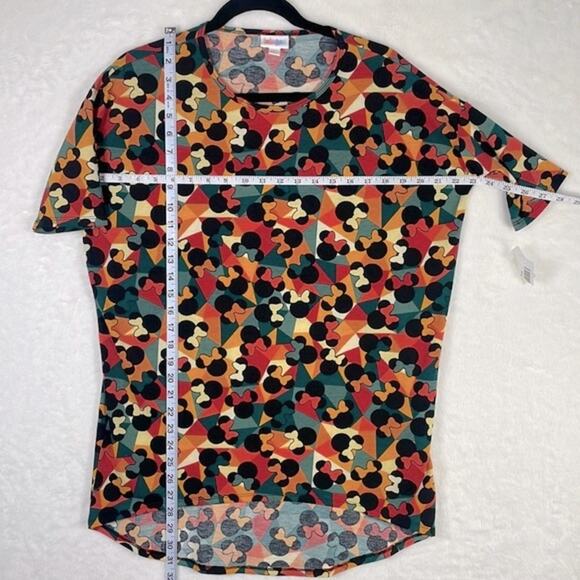 LuLaRoe Disney Mickey Mouse Irma NWT Beautiful Orange Greens/Teal Red Black XS - Picture 7 of 16